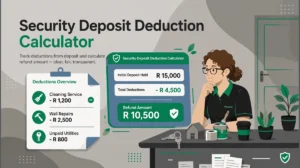 Security Deposit Deduction Calculator